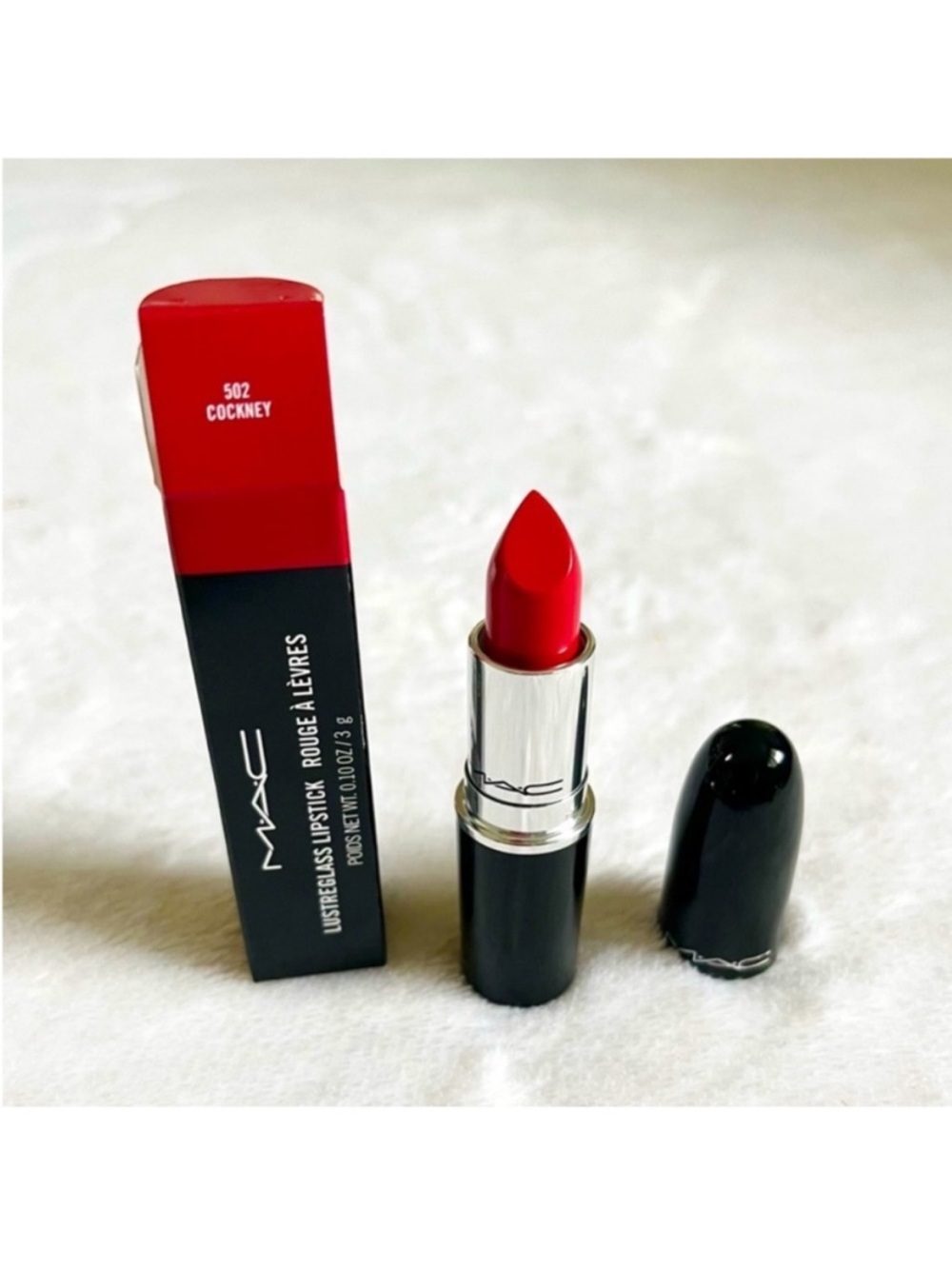 Mac Cosmetics
LUSTREGLASS SHEER-SHINE LIPSTICK # 502
COCKNEY Full Size